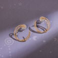 Universe Swirls 14Kt Hoop Earring,,hi-res view 1