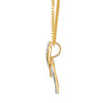 14KT Yellow Gold Harmonious Foliage Diamond Pendant,,hi-res view 4