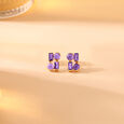 Bombshell 14KT Amethyst  Stud Earrings,,hi-res view 1