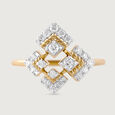 Lippan Reflection Gold & Diamond Finger Ring,,hi-res view 2