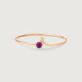 Ethereal Firefly Gold & Amethyst Bangle,,hi-res view 2