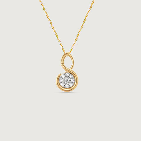Graceful Infinity Diamond Pendant