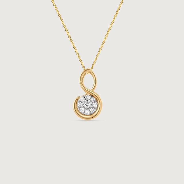 Graceful Infinity Diamond Pendant,,hi-res image number null