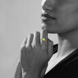 Firefly Fantasia 14 kt Gold & Green Amethyst Finger Ring,,hi-res view 3