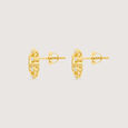 Radiant Halo Polki Diamond Stud Earrings,,hi-res view 4