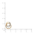 14KT Yellow-White-Rose Friends Of Bride Pendant With Oval Design,,hi-res view 4