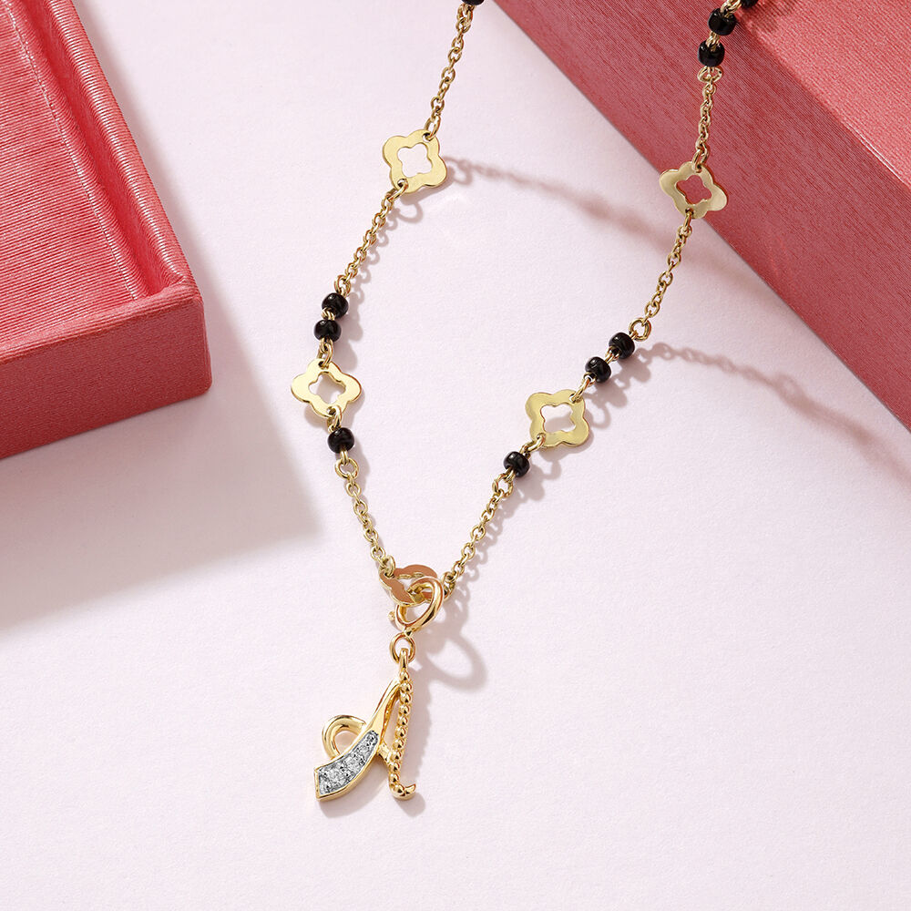 Shop Gold Diamond Mangalsutra for Women Online Mia by Tanishq