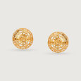Artisanal Odyssey 22KT Gold Stud Earrings,,hi-res view 3