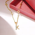 Mia Sutra DIY with Alphabet Charms- K,,hi-res view 1
