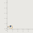 Starry Galaxies 14KT Diamond and Blue Sapphire Earrings,,hi-res view 5