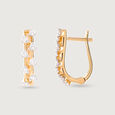 Radiant Luxe Gold & Diamond Hoop Earrings,,hi-res view 4