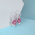 Playful Swirl Silver Drop Earrings,,hi-res view 1