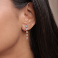 Radiant Ivy 14 Kt Gold and Diamond Drop Earrings,,hi-res view 2