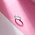 Square Stunner Silver Finger Ring,,hi-res view 1