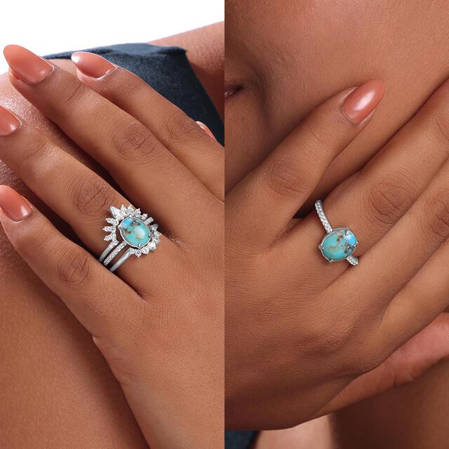 Cosmic Shine Stackable Silver Ring,,hi-res image number null