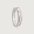 Radiant Baguette Silver Ring,,hi-res view 3