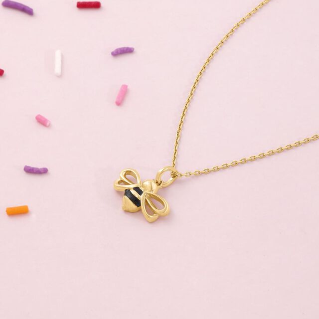 Little Bee Gold Pendant,,hi-res image number null