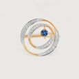 Celestial Dance 14KT Diamond and Blue Sapphire Ring,,hi-res view 4
