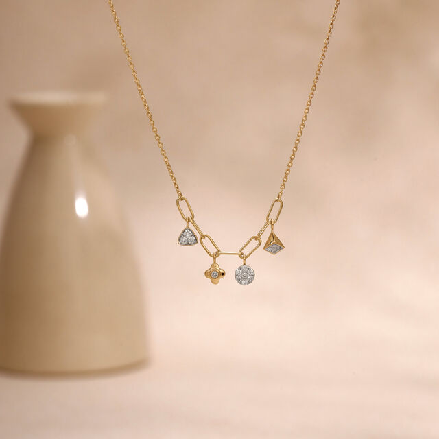 Playful Balance Diamond Necklace,,hi-res image number null