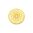 1 GM 22 Karat Stunning Lotus Gold  Coin,,hi-res view 2