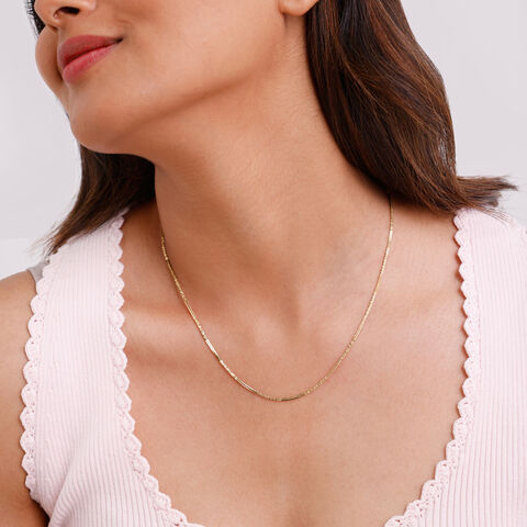Textured Radiant Gold Chain