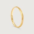 Milestone Marker Band 18KT Gold Couple Ring -Single Piece,,hi-res view 4