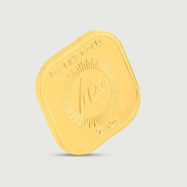 10 Gm 24 Karat Gayatri Mantra Gold Coin,,hi-res image number null
