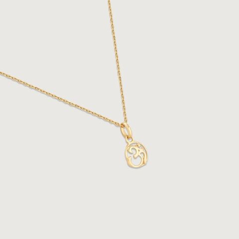 Blessed Om Gold Pendant