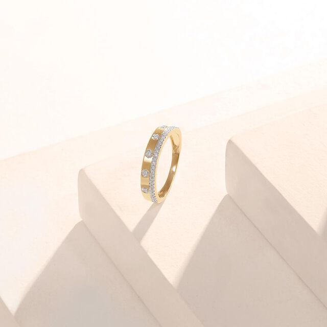 Radiant Unity Diamond Ring,,hi-res image number null