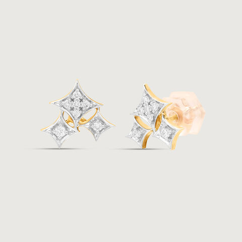 Starlit Cascade Diamond Drop Earrings