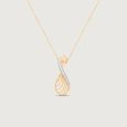 Lustrous Line Diamond Necklace,,hi-res view 3