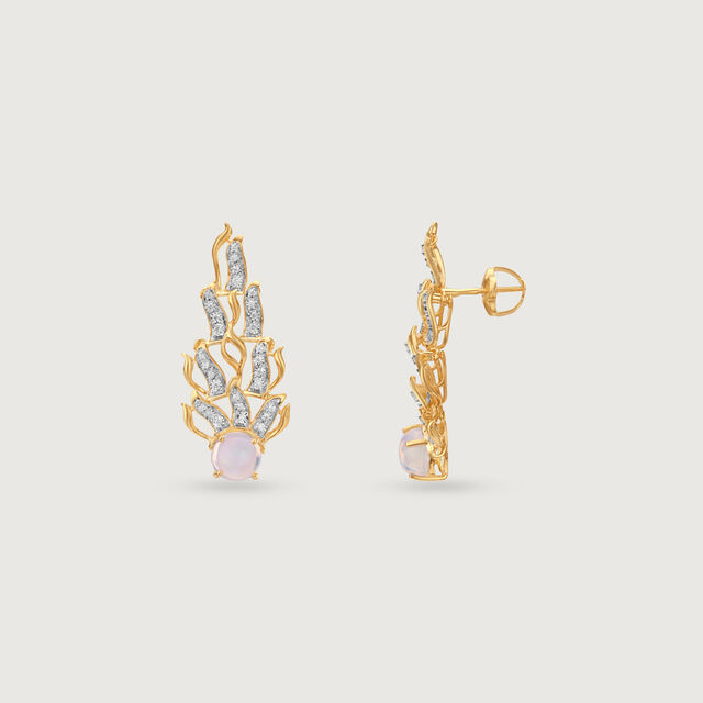 Sunflare Cascade Diamond Drop Earrings,,hi-res image number null