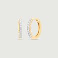 Vivid Urban Diamond Hoop Earrings,,hi-res view 4