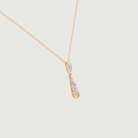 Graceful Drift Diamond Pendant