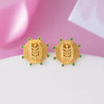 Majestic Shine Gold Stud Earrings,,hi-res view 1