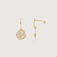 Flowing Aura Diamond Drop Earrings,,hi-res view 5