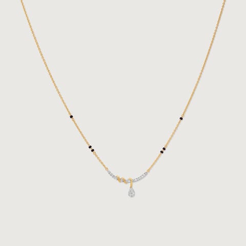 Fluid Twisted Diamond Mangalsutra