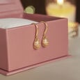 Graceful Latticed Pearl Drop Earrings,,hi-res view 1