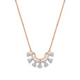 14KT Rose Gold Curved to Perfection Diamond Pendant with Chain,,hi-res view 2