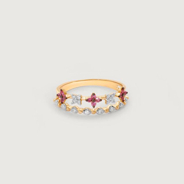Rosette Rhythm Diamond Ring,,hi-res image number null