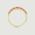 Bold Graduated Ruby Ring,,hi-res view 5