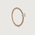 Twisted Grace Gold & Diamond Finger Ring,,hi-res view 2