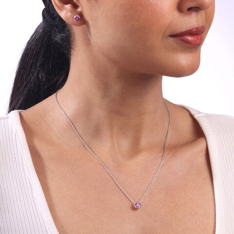 Fierce Flirty Silver Earrings and Necklace Set