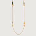 Mini Marvels 18KT Malachite Infinity Yard Chain,,hi-res view 3