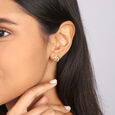 Luminous Flare 14KT Diamond Stud Earrings,,hi-res view 2