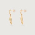 Flowing Dune Gold Drop Earrings,,hi-res view 2