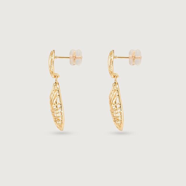 Flowing Dune Gold Drop Earrings,,hi-res image number null