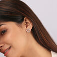 Guiding Light 14kt Diamond Stud Earrings,,hi-res view 2