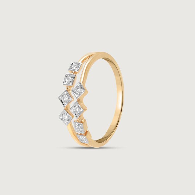 Geometric Charm Diamond Ring,,hi-res image number null