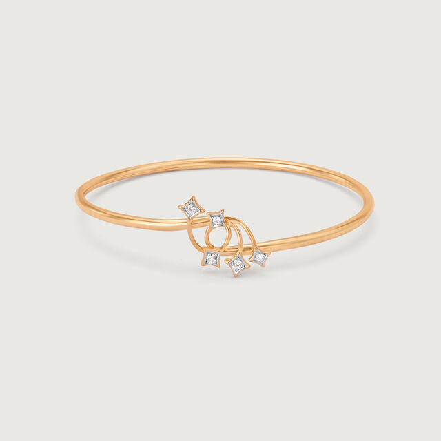 Twinkling Stars 14KT Diamond Bangle,,hi-res image number null